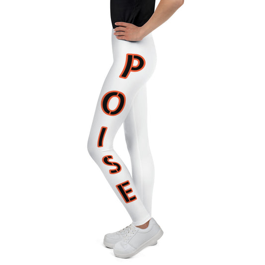 Miss Poise Youth Leggings White
