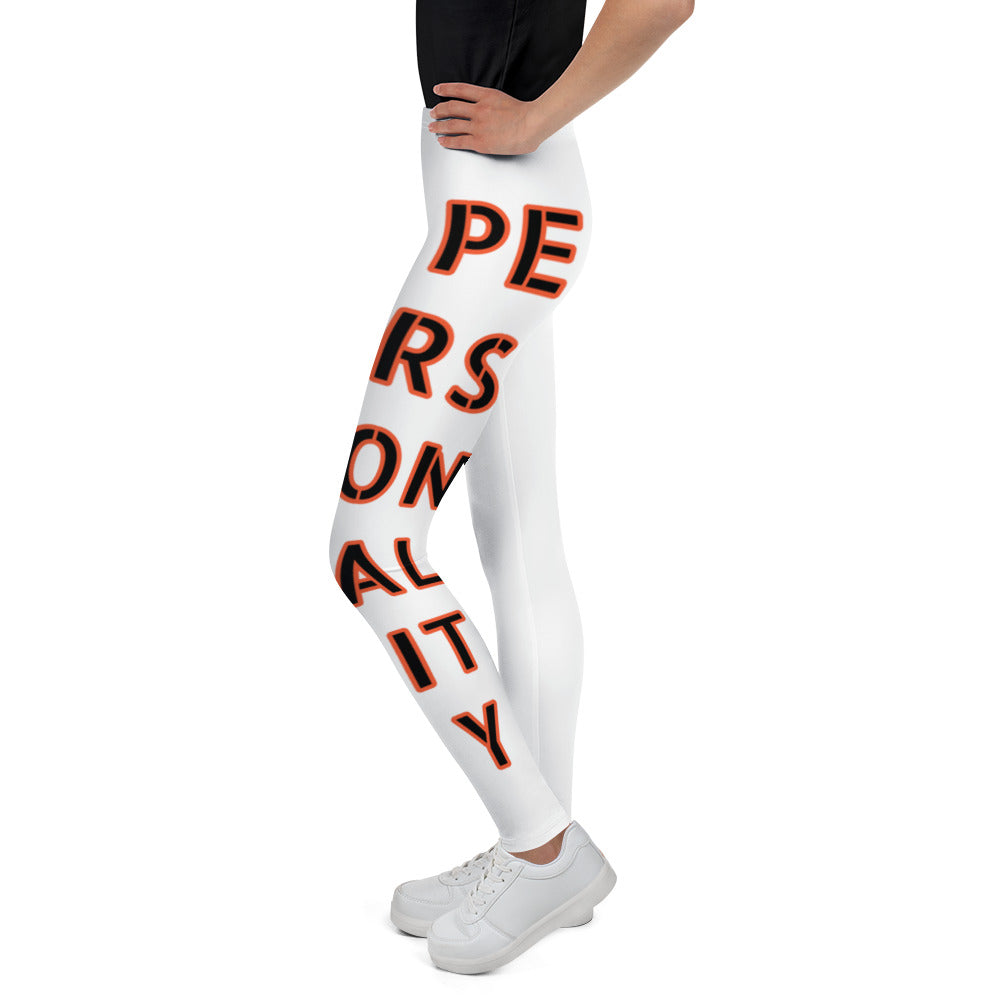 Miss Personality Youth Leggings White