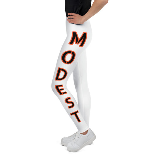 Miss Modest Youth Leggings White
