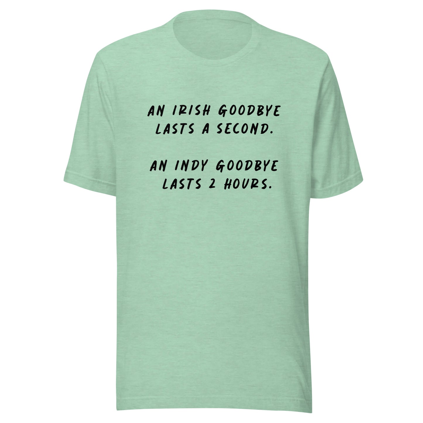 Indy Goodbye Unisex t-shirt