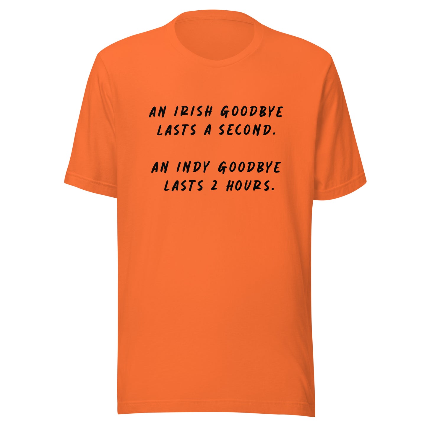 Indy Goodbye Unisex t-shirt